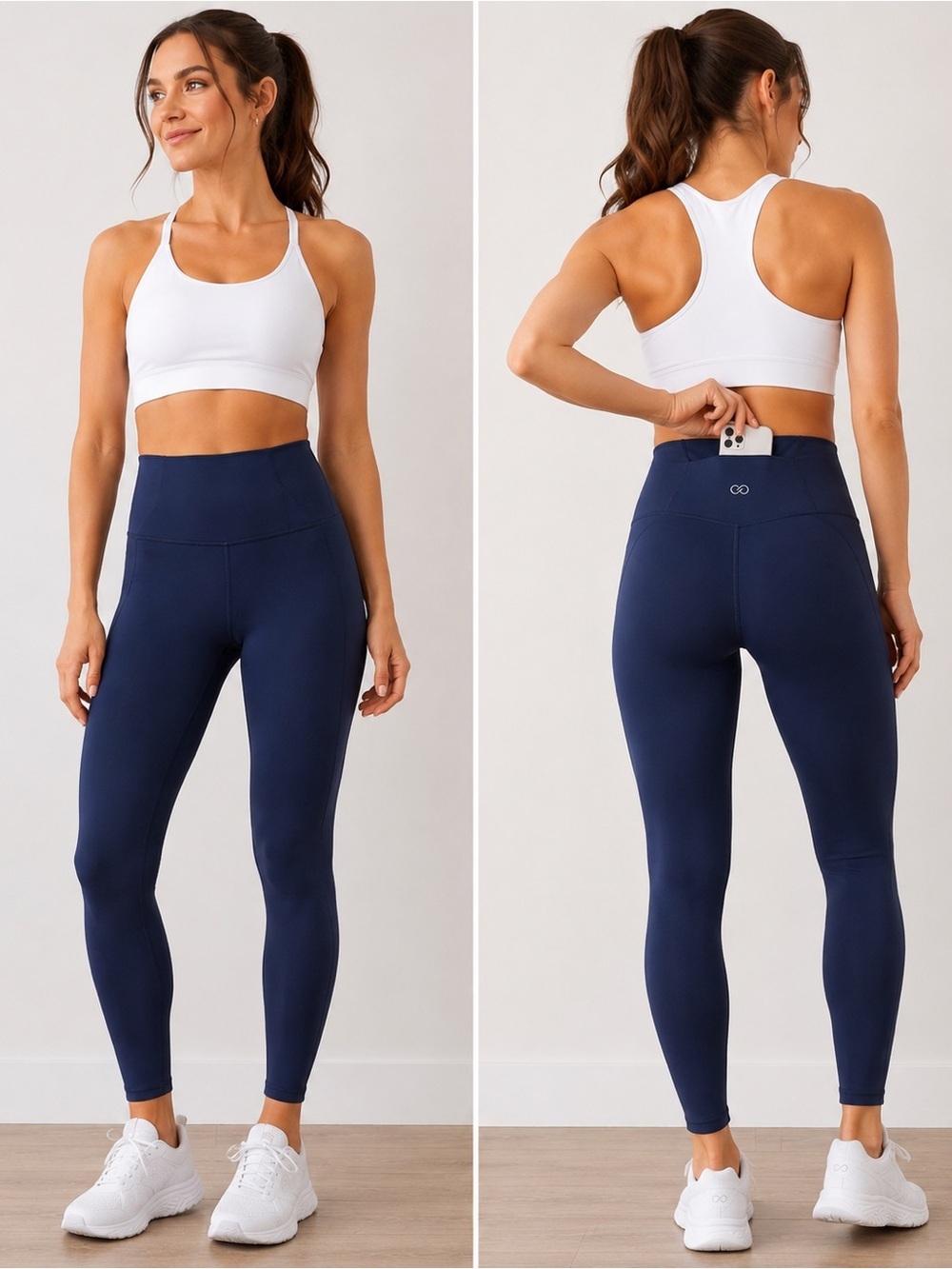 CALIA by Carrie Underwood Navy High Rise Leggings XXS Hidden Pocket Yoga